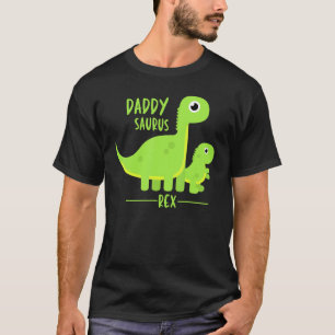 Cool Fathers Day Daddysaurus Rex Dino T-Shirt