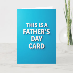 Cool Fathers Day Shadow Card