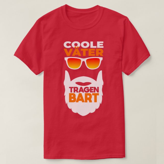 Cool fathers wearing beard full beard hipster dad  T-Shirt (Design Front)