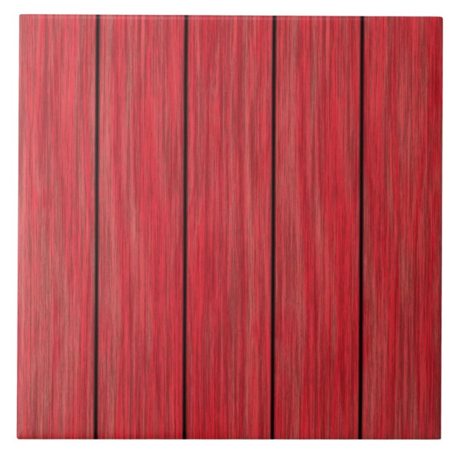 cool faux red wood  tile (Front)