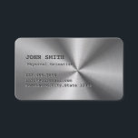 Cool Faux Steel Physical Scientist Business Card<br><div class="desc">Cool Faux Steel Physical Scientist Business Card.</div>