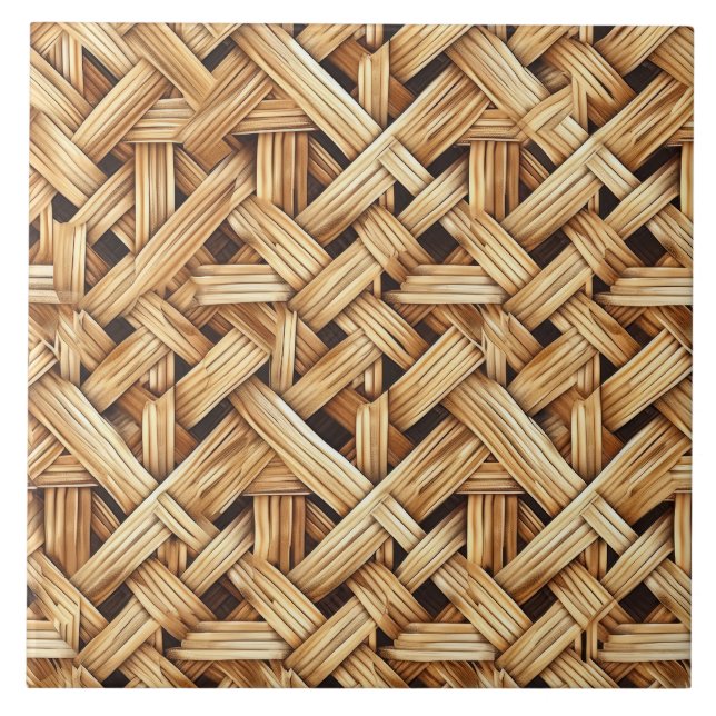 Cool faux weave pattern  tile (Front)