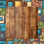 Cool faux wood pattern tile<br><div class="desc">Cool faux wood pattern ceramic tile</div>