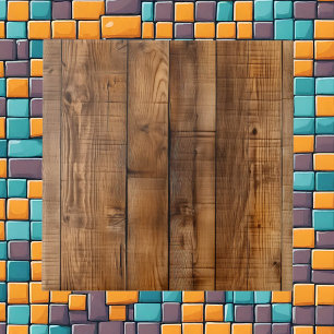 Cool faux wood pattern  tile