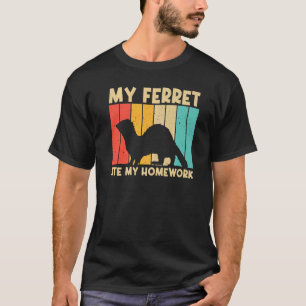 Cool Ferret For Kids Boys Men Ferret  Pet Animal T-Shirt