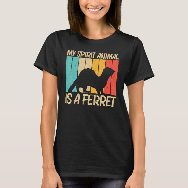 Cool Ferret For Men Women Ferret  Pet Animal 3 T-Shirt (Front)