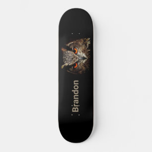 Cool Fierce Owl Skateboard