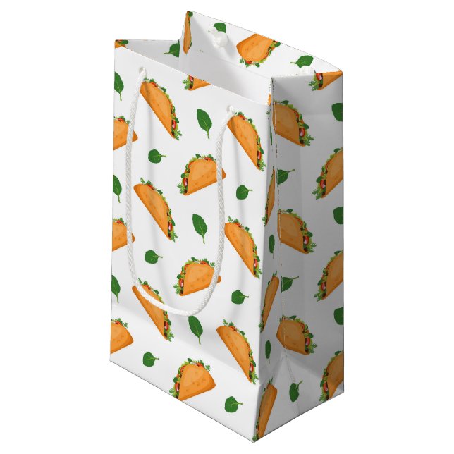 Cool fiesta tiled party taco  small gift bag (Front Angled)