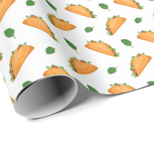Cool fiesta tiled party taco wrapping paper