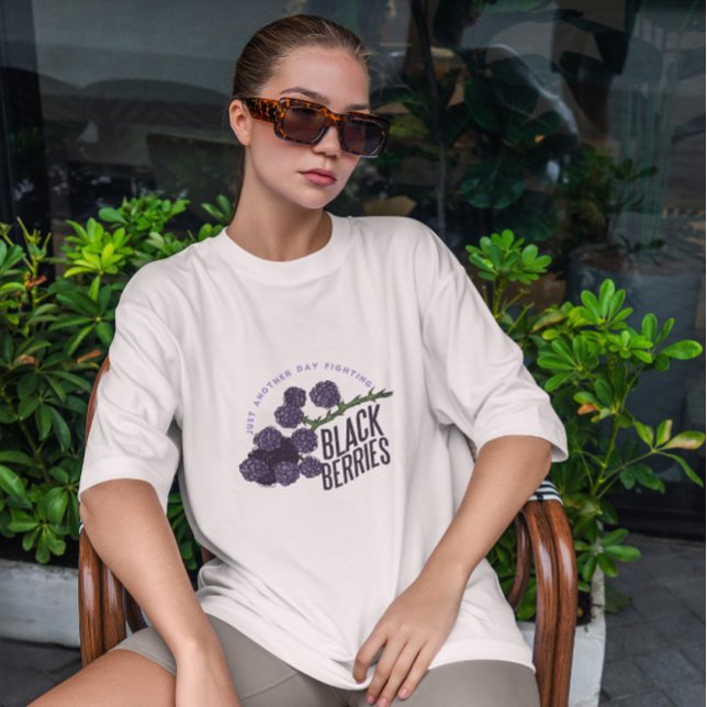 Cool Fighting Black Berries   T-Shirt (Creator Uploaded)