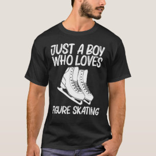 Cool Figure Skating For Boys Kids Spin Jump Ice Sk T-Shirt