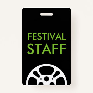 Cool Film Festival Staff Reel Lanyards ID Badge