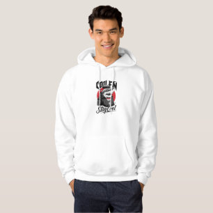 Cool Fin Shark Illustration Hoodie Sweatshirt