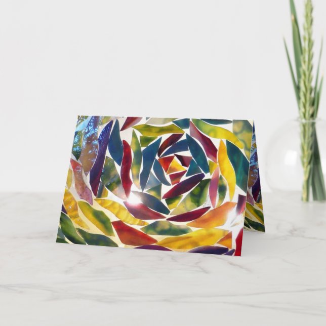 Cool Fine Art Glass Picture Card (Front)