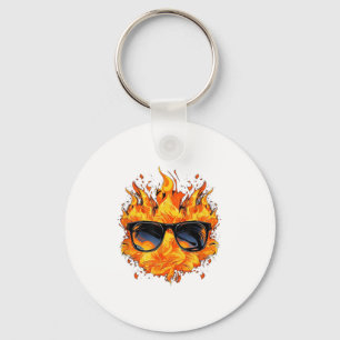 Cool Fire And Flames Gles _1 Key Ring