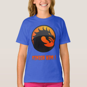 Cool Fire Dragon MK Fighting Videogame Finish Him T-Shirt