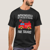 Cool Fire Truck Art For Men Women Kids Firetruck F