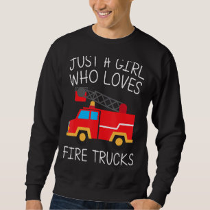 Cool Fire Truck For Girls Kids Firetruck Firefight Sweatshirt