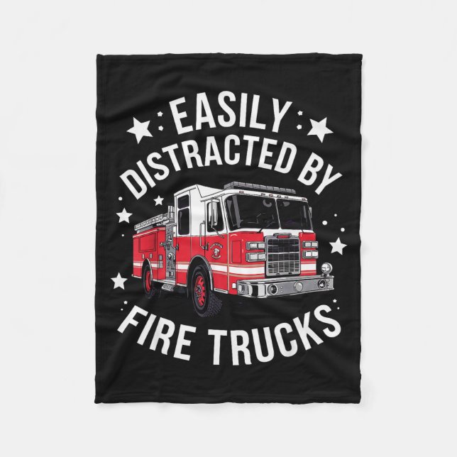 Cool Firefighter Design For Men Women Firemen Fire Fleece Blanket (Front)