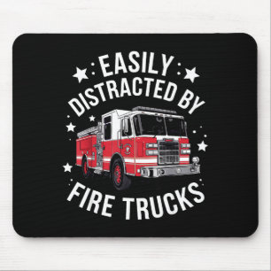 Cool Firefighter Design For Men Women Firemen Fire Mouse Mat