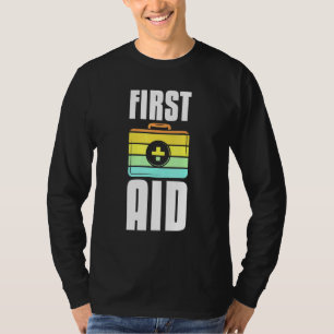 Cool First Aid Suit Vintage Artwork Red Cross Acti T-Shirt