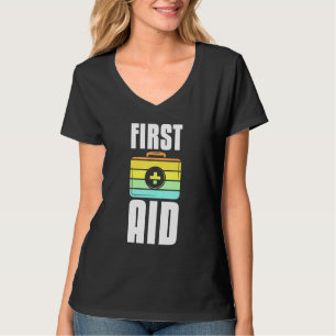 Cool First Aid Suit Vintage Artwork Red Cross Acti T-Shirt