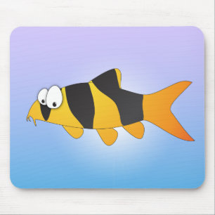 Cool fish - Clown loach Mouse Mat