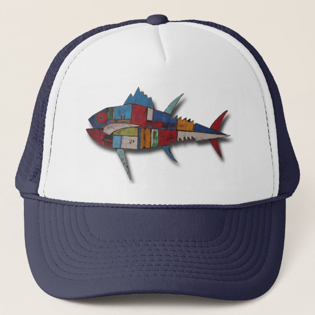 Cool Fish Trucker Hat! Hat (Front)
