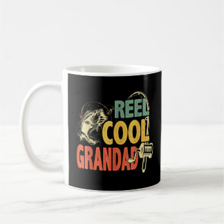 Cool Fisherman Fishing Vintage Reel Cool Grandad F Coffee Mug