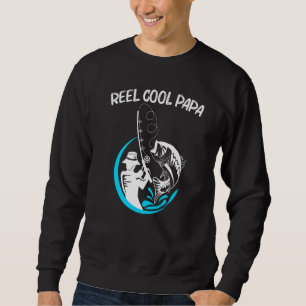Cool Fishing Art For Men Dad Fishermen Fish Hook B Sweatshirt