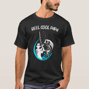 Cool Fishing Art For Men Dad Fishermen Fish Hook B T-Shirt
