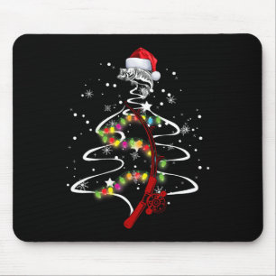 Cool Fishing Christmas Tree B Fisherman Gift Mouse Mat