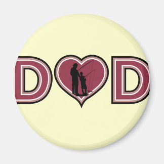Cool Fishing DAD Father's Day Magnet