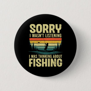 Cool Fishing For Men Women Fisherman B Trout Fish 6 Cm Round Badge