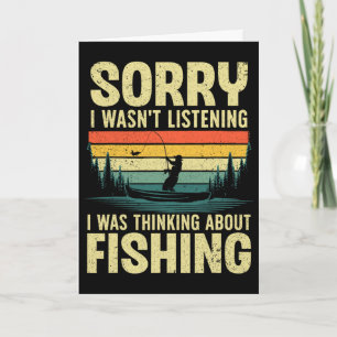 Cool Fishing For Men Women Fisherman B Trout Fish Card