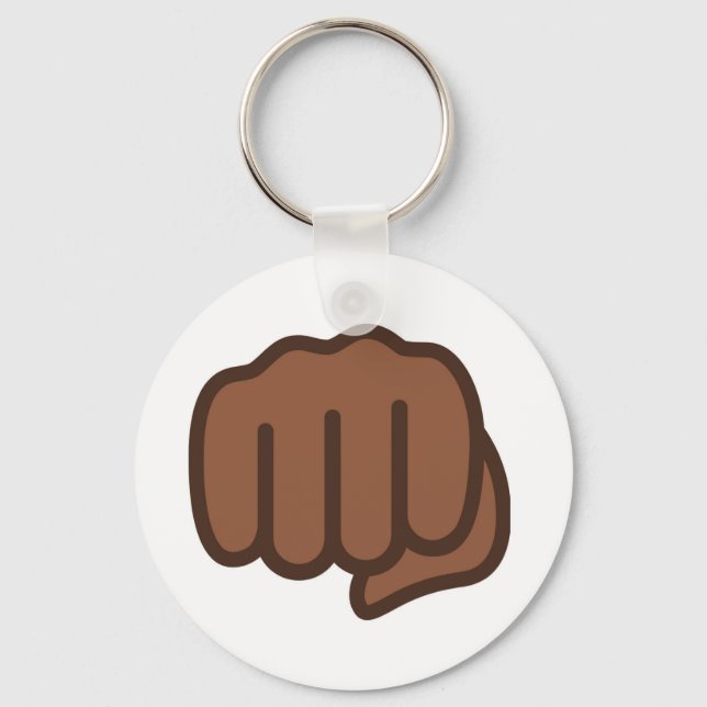 Cool Fist Bump Emoji Key Ring (Front)