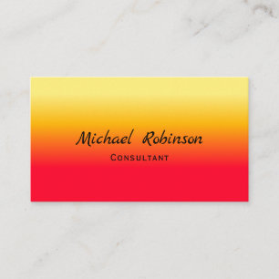 Cool Flame Red Orange Yellow Masculine Colourful Business Card
