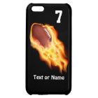 Cool Flaming Football iPhone 5C Cases