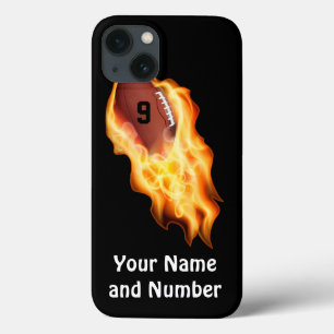 Cool Flaming Personalised Football iPhone 6 Case