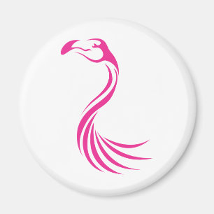 Cool Flamingo Greater Swish Logo Icon Style Magnet