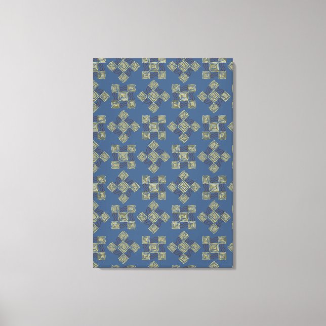 Cool Floral Pattern Canvas Print (Front)