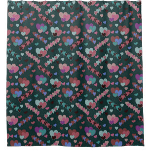 Cool Floral Pattern Shower Curtain