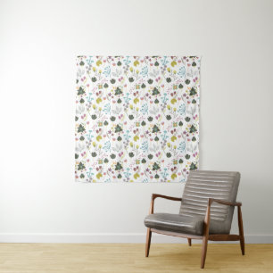 Cool Floral Pattern Tapestry