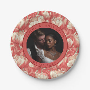 Cool Floral Tulip Plates For Bridesmaid Gift