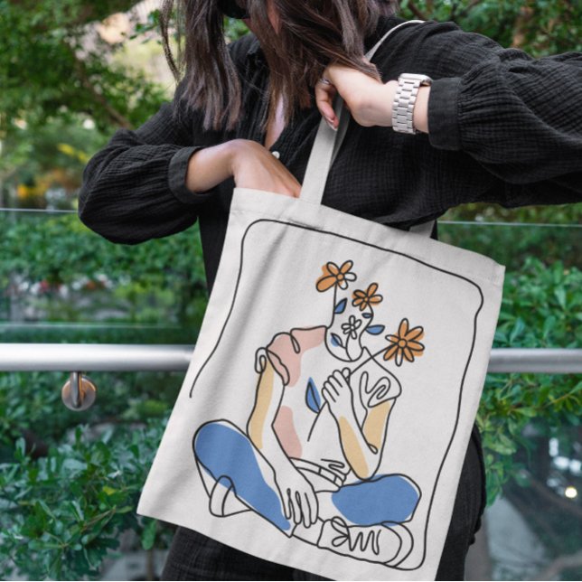 Cool Flowers Girl Tote Bag (Creator Uploaded)