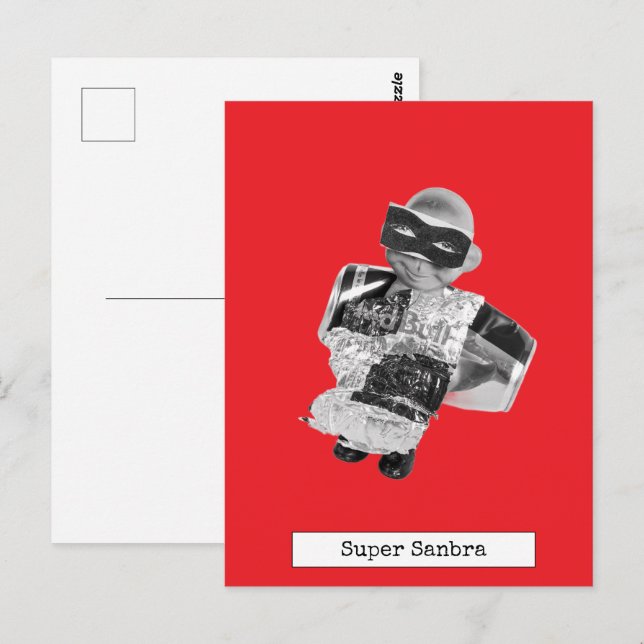 Cool Flying Doll Postcard (Front/Back)