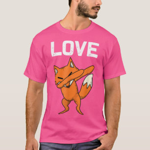 Cool Fo For Men Women Dabbing Red Swift Fennec Ani T-Shirt