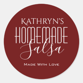 Cool Fonts Personalised "Homemade" Label