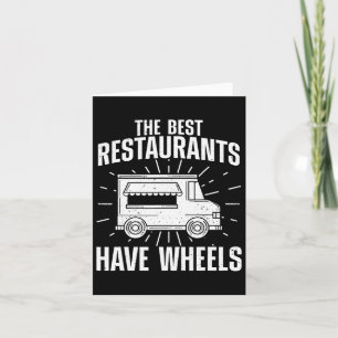 Cool Food Truck For Men Women Culinary Chef Pizza Card