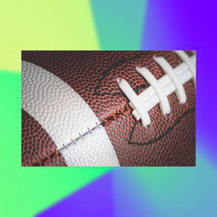 Cool Football Close-Up Photo Tissue Paper